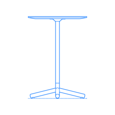 Furniture Dining Tables Blu Dot Sprout Cafe Table Bar Height Svg Line Art, Free Vectors File